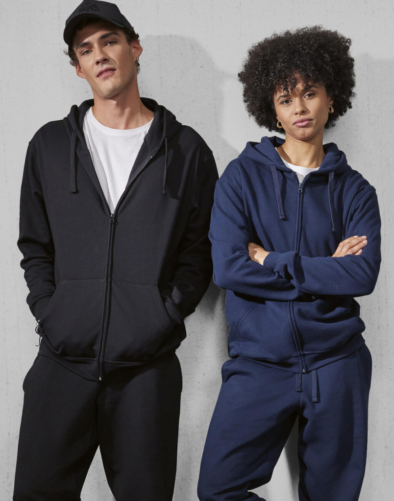 B and C ID.224 Zip Hood WG009 Dark Grey M