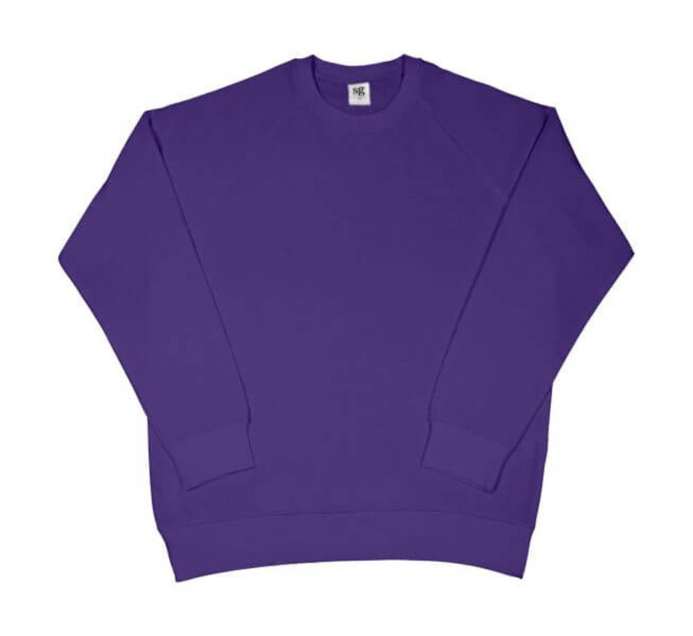 Férfi pulóver hosszú ujjú SG Raglan Sweat - M, Piros