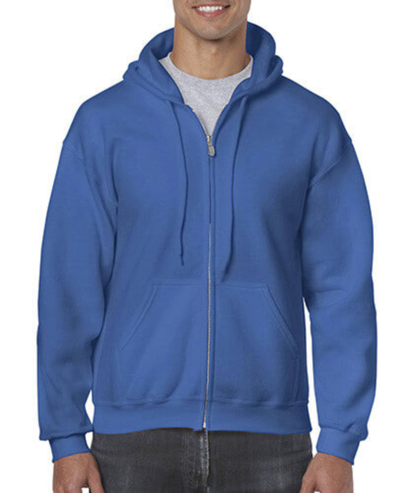 Férfi Pulóver Kapucnis Hosszú ujjú Gildan Heavy Blend Adult Full Zip Hooded Sweat - S, Ír zöld