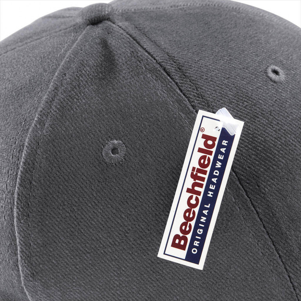 Férfi sapka Beechfield Pro-Style Heavy Brushed Cotton Cap Egy méret, Piros