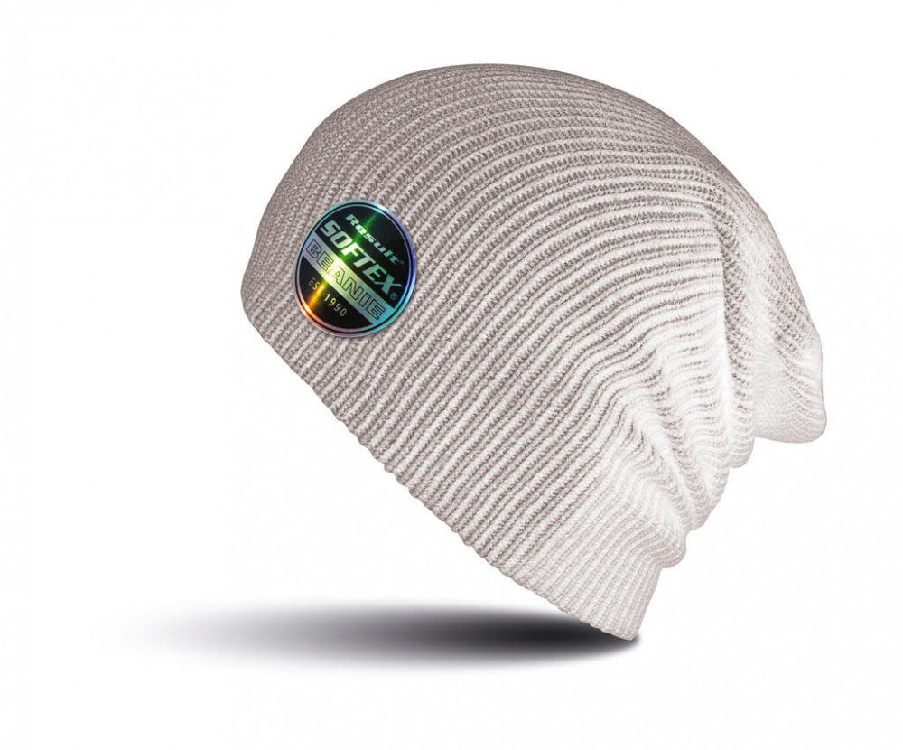 Uniszex téli sapka Result Caps Softex Beanie Egy méret, Fehér