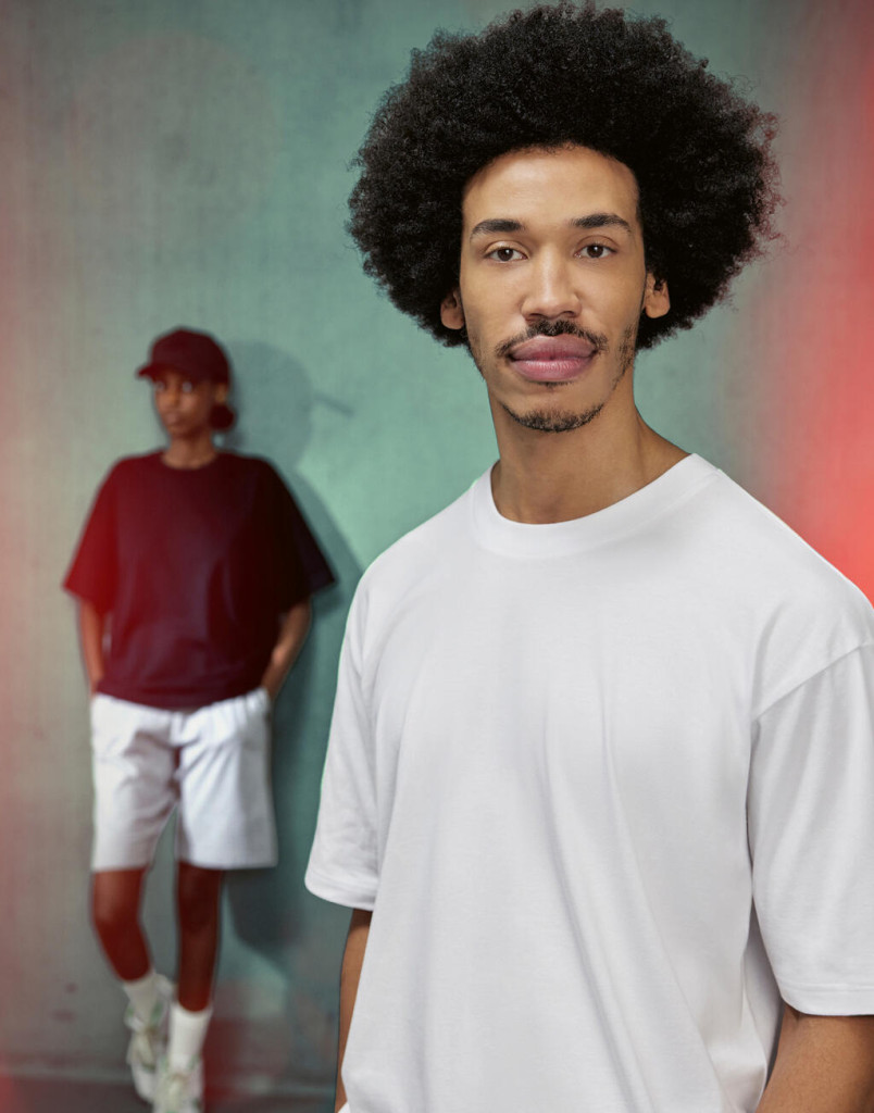 B and C #E220 Oversized T-Shirt TG001 White S