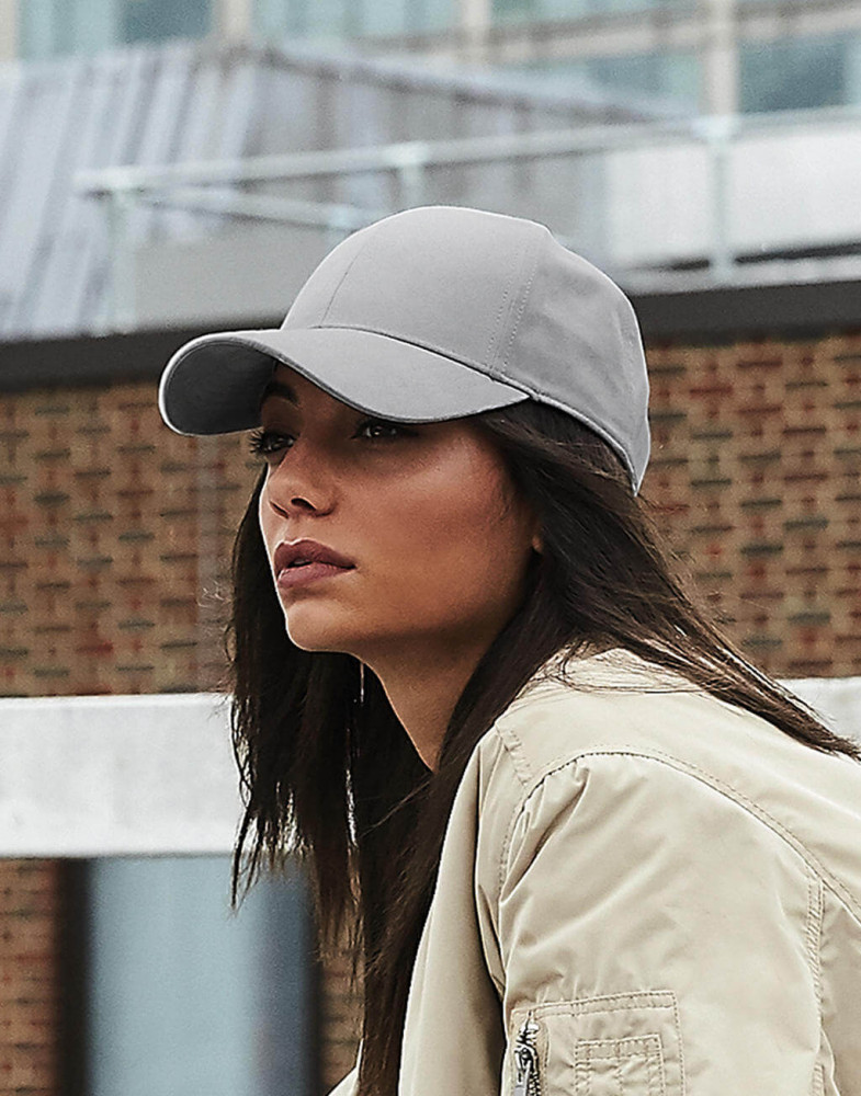 Uniszex sapka Beechfield Faux Suede 6 Panel Cap Egy méret, Karamell