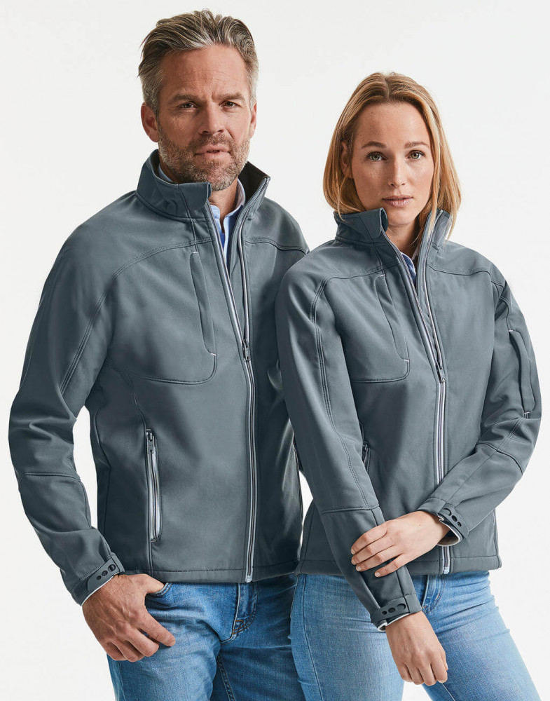 Női hosszú ujjú Softshell Russell Europe Ladies' Bionic Softshell Jacket 3XL, Kő kék