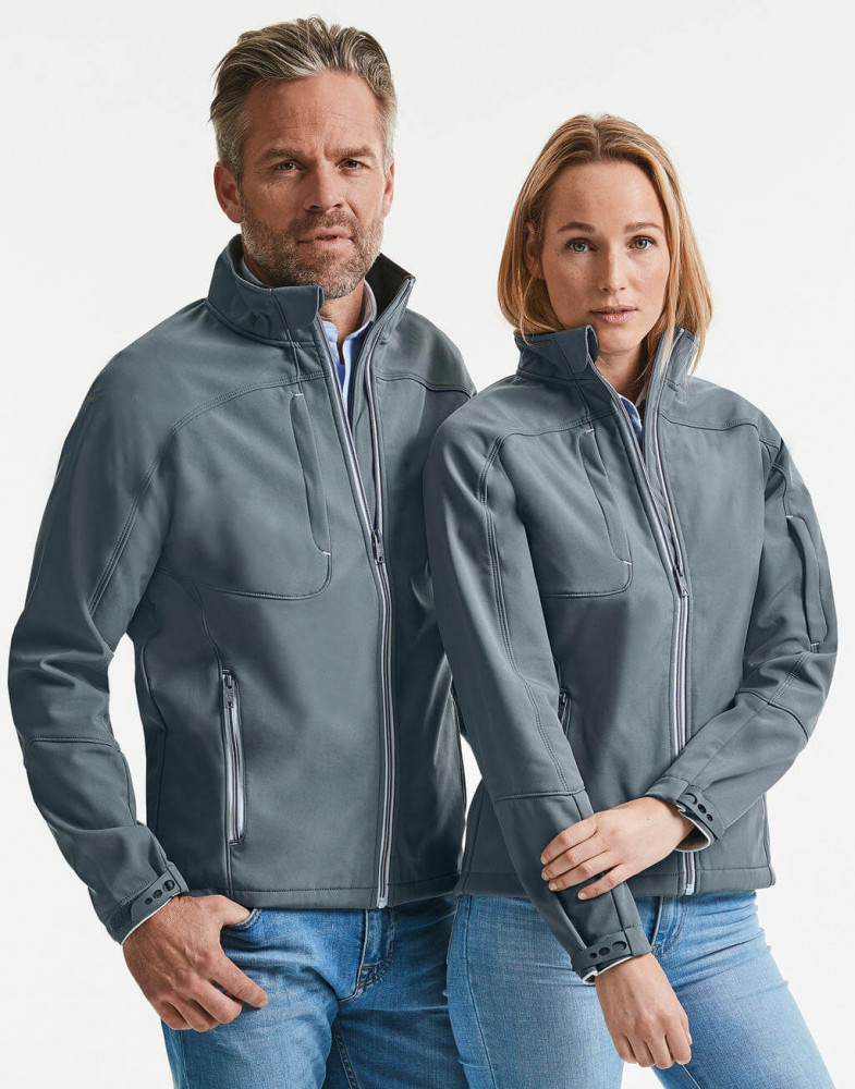 Férfi hosszú ujjú Softshell Russell Europe Men's Bionic Softshell Jacket XL, Vasszürke