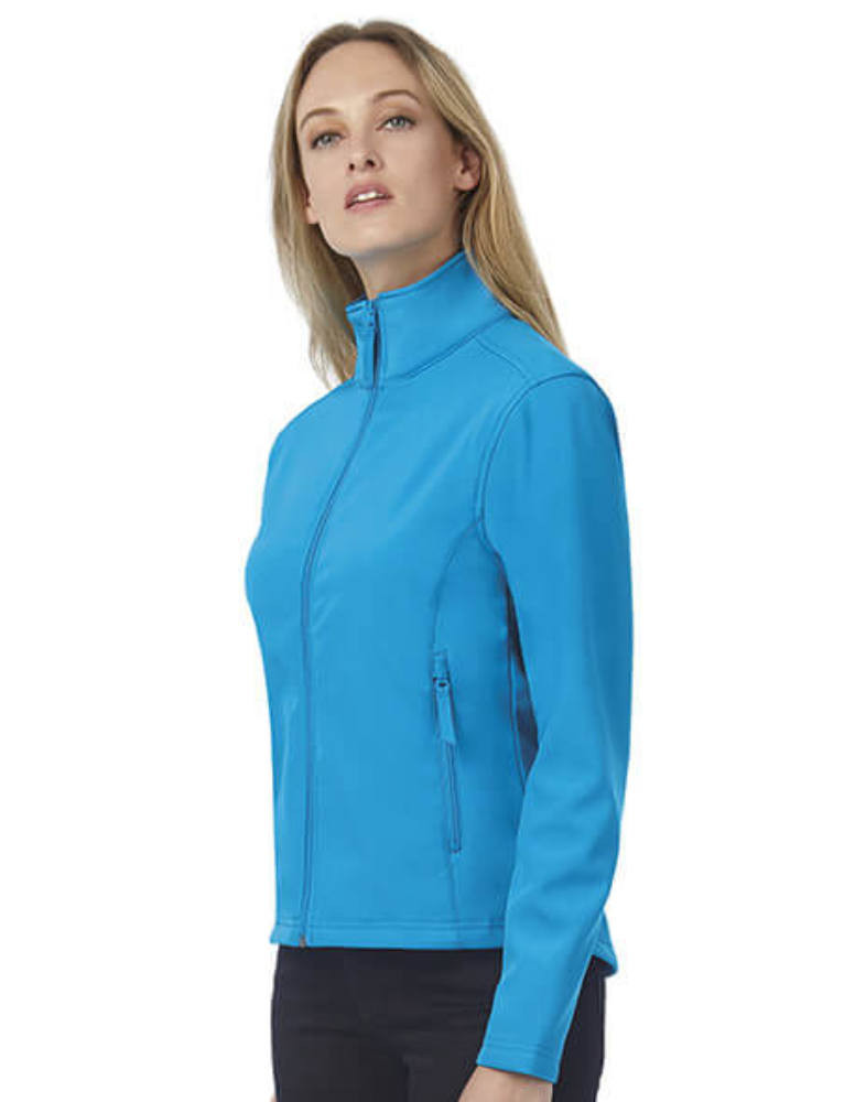 Női Softshell Hosszú ujjú B&C Softshell Jacket ID.701/women - M, Fehér/fehér