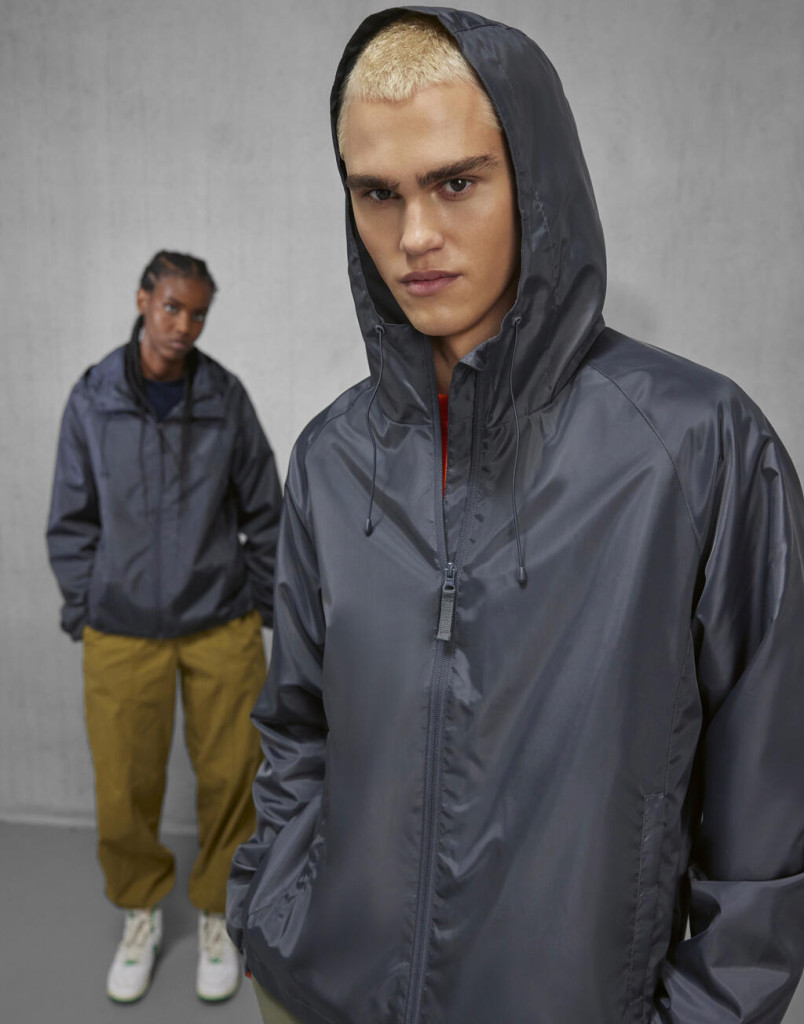 B and C Reset Lined Windbreaker széldzseki JG004 Dark Grey M