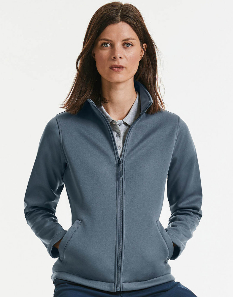Női Softshell Russell Europe Ladies' Smart Softshell Jacket 2XL (44), Piros