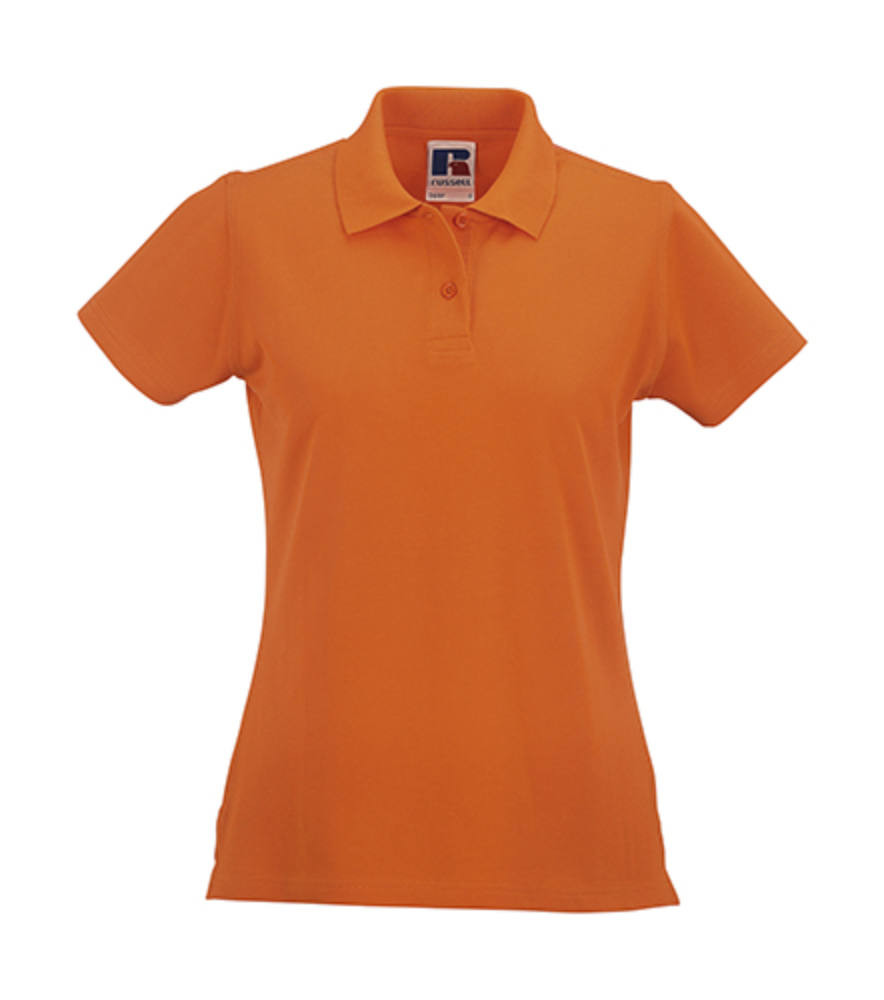 Női Galléros póló Rövid ujjú Russell Europe Ladies' Piqué Polo - L, Narancssárga Női Galléros póló Rövid ujjú Russell Europe Ladies' Piqué Polo - L, Narancssárga