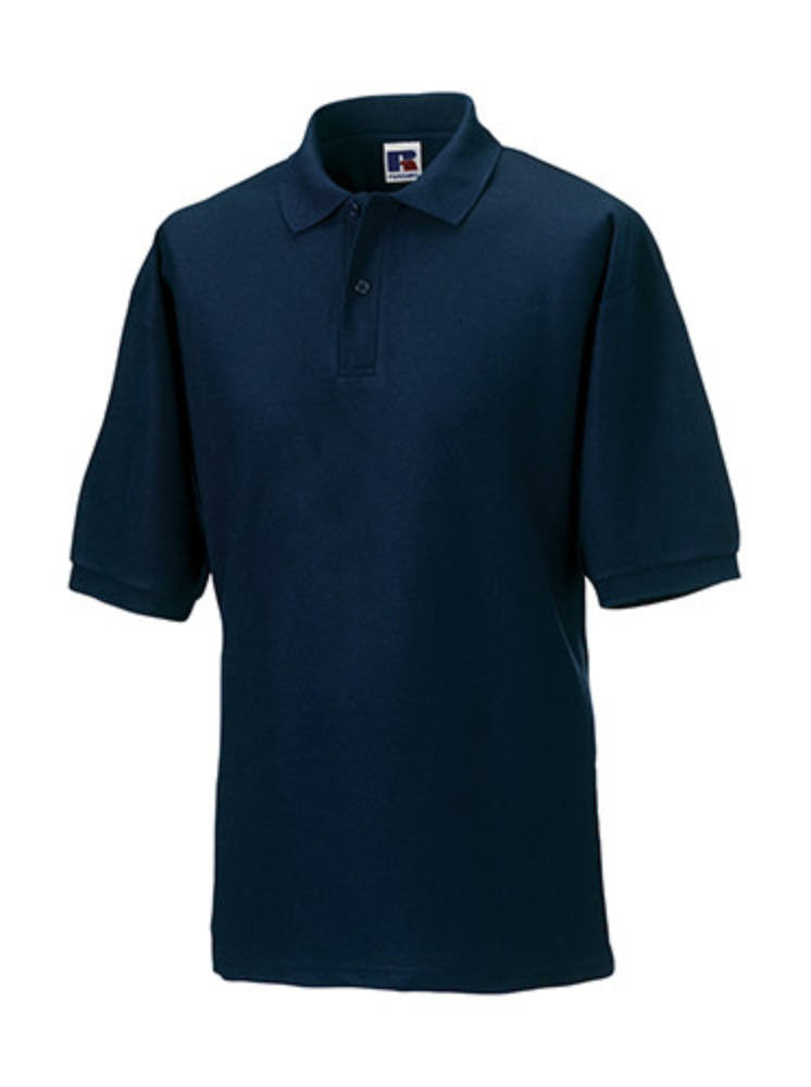 Férfi galléros póló rövid ujjú Russell Europe Polo Blended Fabric - XS, Élénkpiros