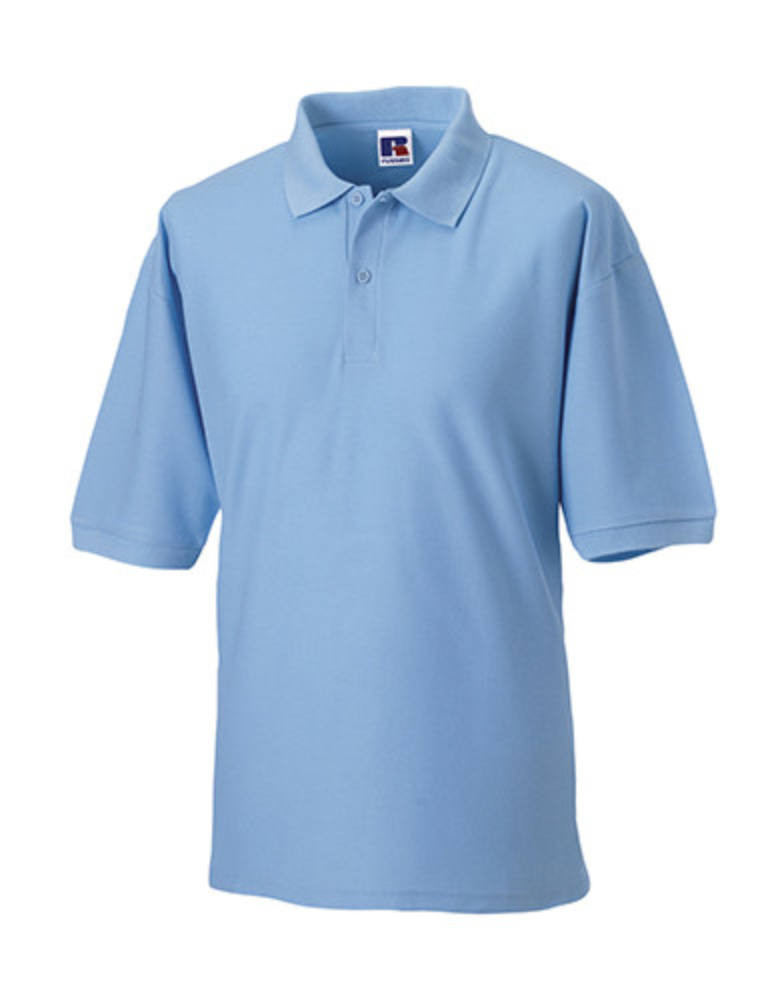 Férfi galléros póló rövid ujjú Russell Europe Polo Blended Fabric - XS, Élénkpiros