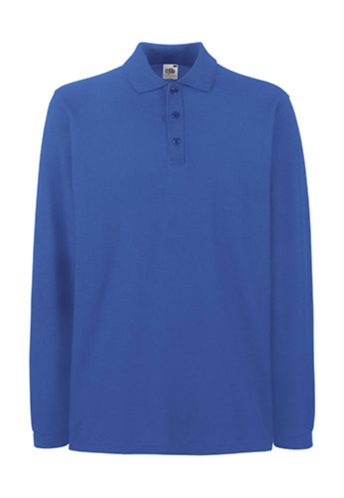 Uniszex Galléros póló Hosszú ujjú Fruit of the Loom Premium Long Sleeve Polo - 2XL, Fehér Uniszex Galléros póló Hosszú ujjú Fruit of the Loom Premium Long Sleeve Polo - 2XL, Fehér