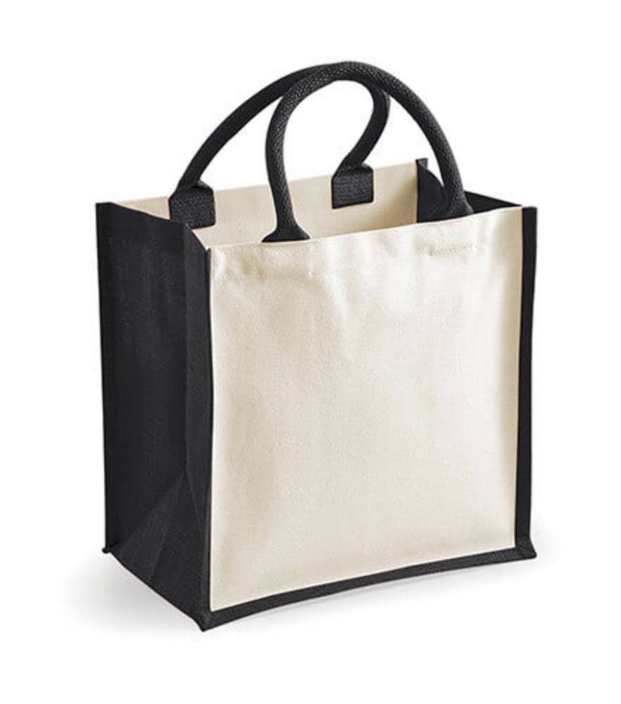 Bevásárló táska Westford Mill Printers' Midi Jute Bag