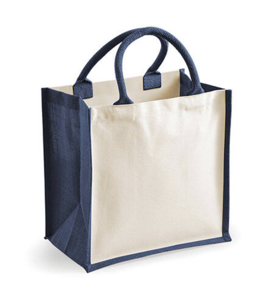Bevásárló táska Westford Mill Printers' Midi Jute Bag
