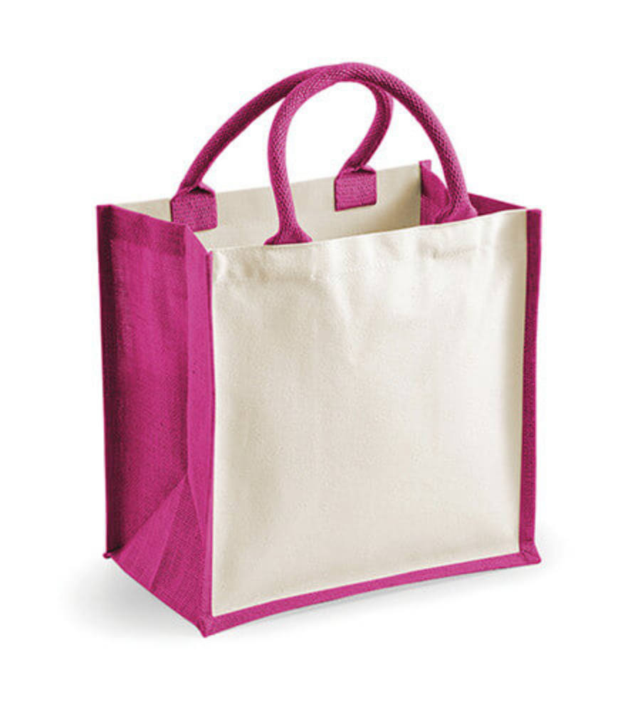 Bevásárló táska Westford Mill Printers' Midi Jute Bag