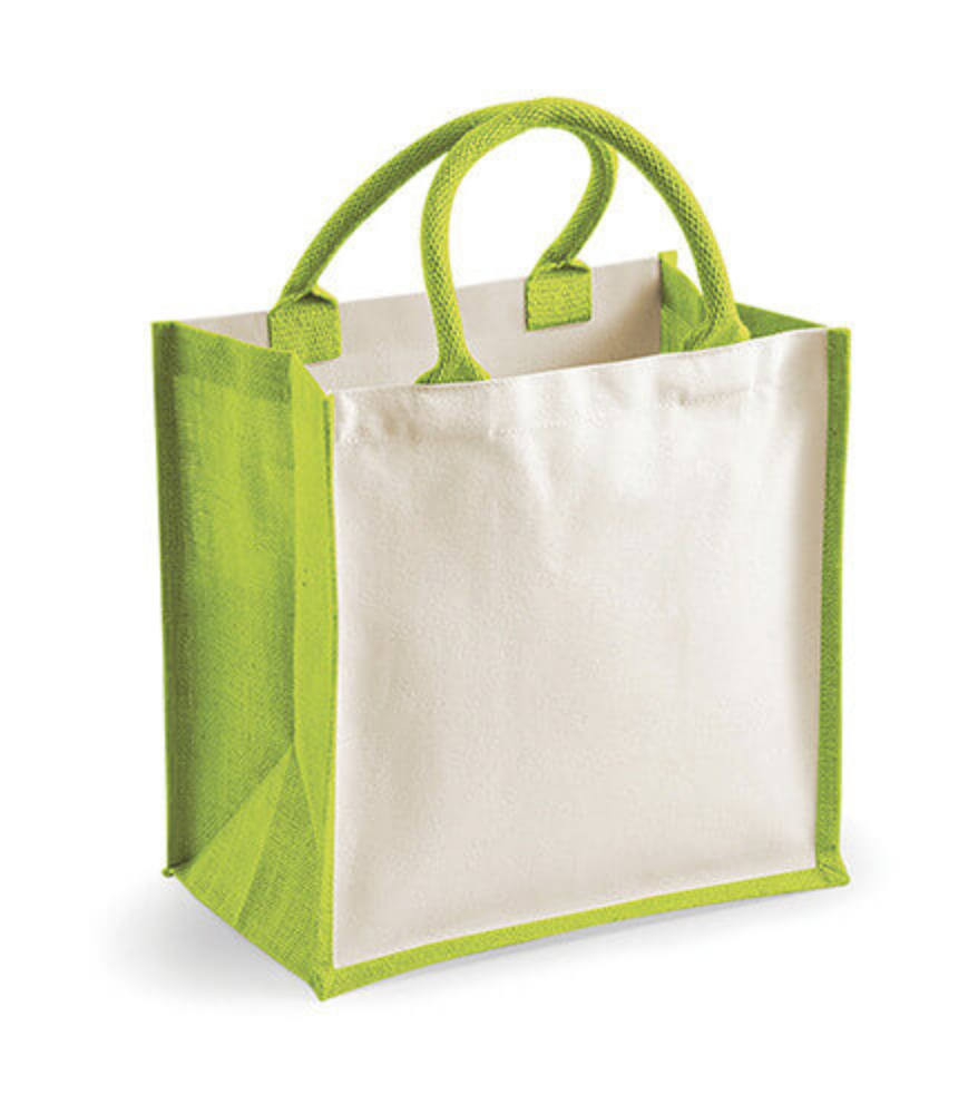 Bevásárló táska Westford Mill Printers' Midi Jute Bag