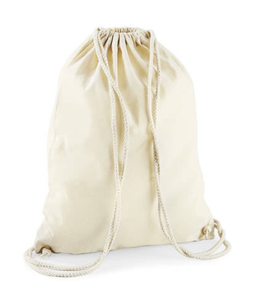 Tornazsák tornatáska Hátizsák Westford Mill Cotton Gymsac