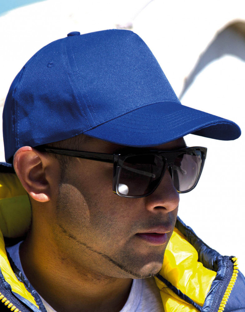 Uniszex sapka Result Caps Houston 5-Panel Printers Cap Egy méret, Narancssárga