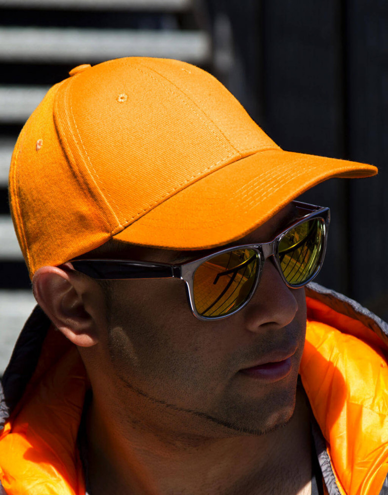 Uniszex sapka Result Caps Memphis 6-Panel Low Profile Cap Egy méret, Lime zöld