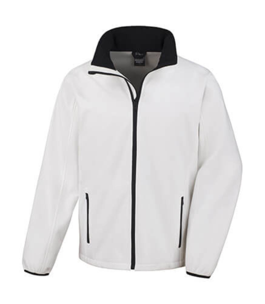Férfi Softshell Hosszú ujjú Result Printable Softshell Jacket - 4XL, Lila/Fekete