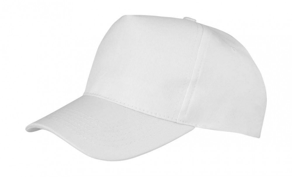 Uniszex sapka Result Caps Boston 5-Panel Printers Cap Egy méret, Fehér