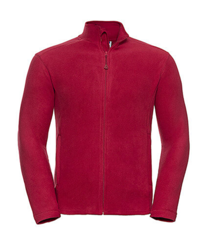 Férfi Polár Hosszú ujjú Russell Europe Full Zip Microfleece