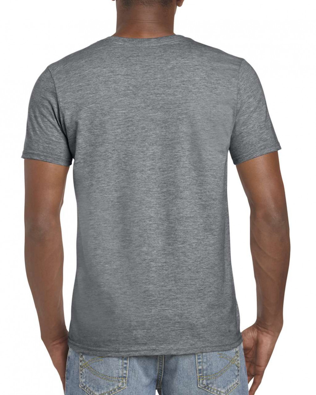 Logózható uniszex póló Gildan GI64000 Softstyle -S, Graphite Heather