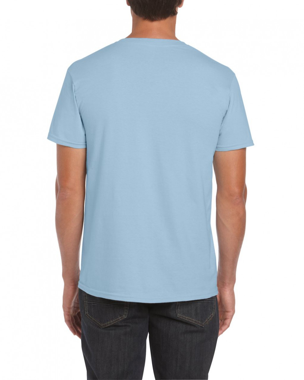 Logózható uniszex póló Gildan GI64000 Softstyle -2XL, Light Blue