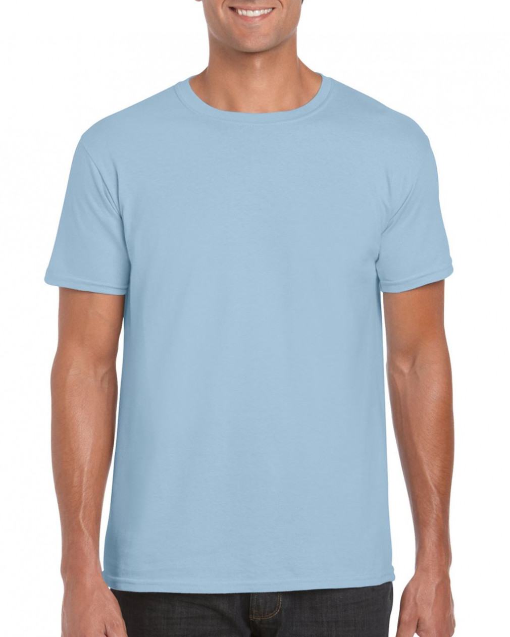 Logózható uniszex póló Gildan GI64000 Softstyle -3XL, Light Blue