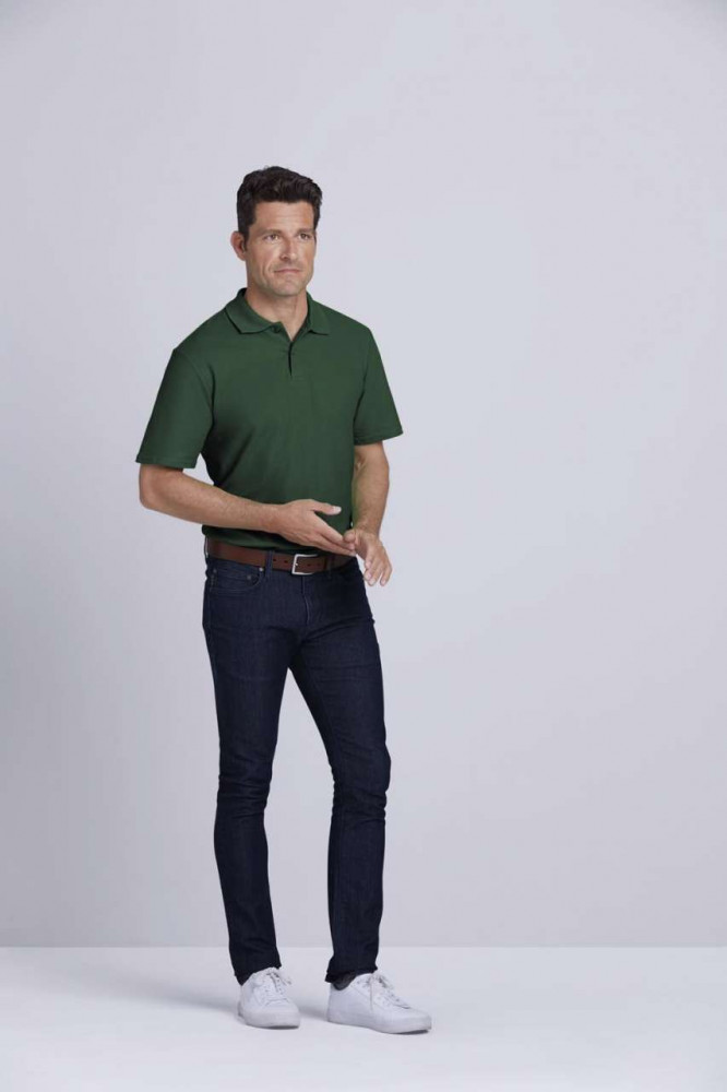 Férfi galléros póló Gildan GI64800 Softstyle Adult Double piqué polo -3XL, White