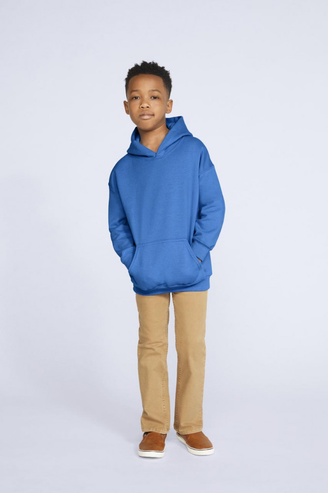 Gyerek kapucnis pulóver Gildan GIB18500 Heavy Blend Youth Hooded Sweatshirt -L, Heliconia