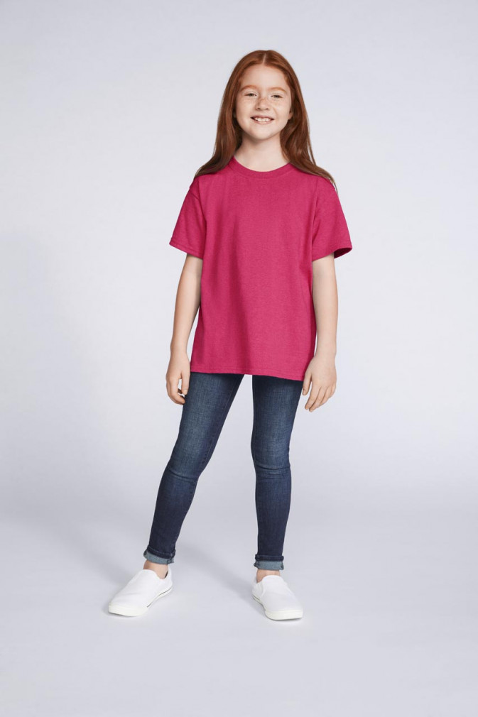 Gyerek póló Gildan GIB5000 Heavy Cotton Youth T-Shirt -M, Orange