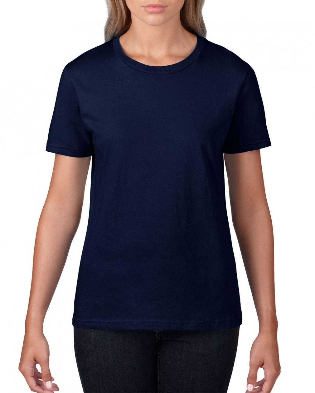 Női póló Gildan GIL4100 premium Cotton póló -S, Navy