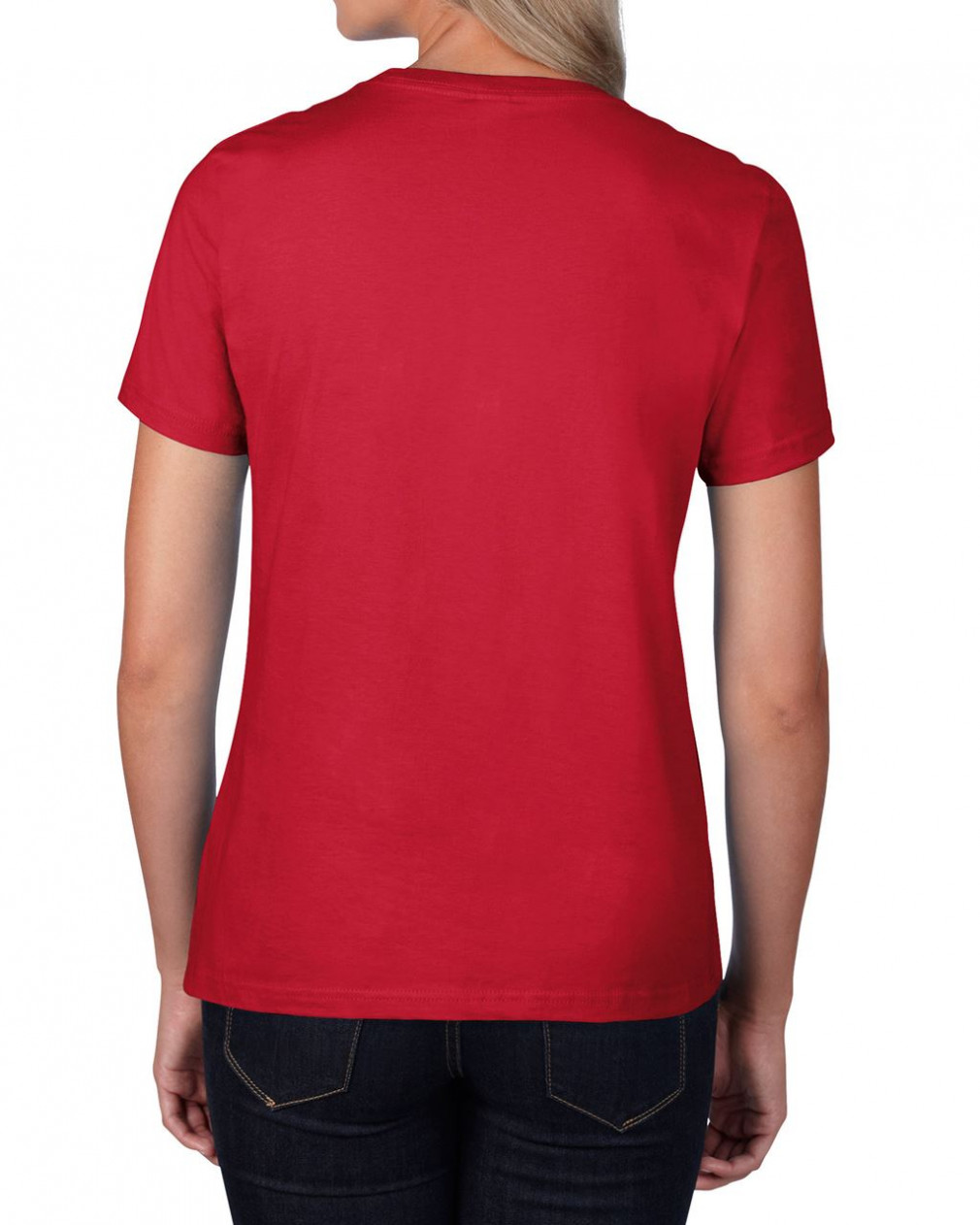 Női póló Gildan GIL4100 premium Cotton póló -S, Red