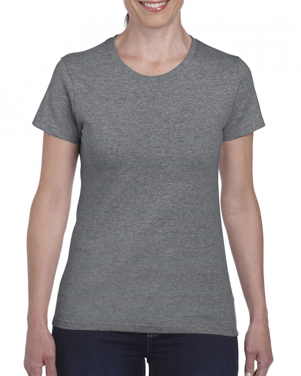 Női póló Gildan GIL5000 Heavy Cotton póló -L, Graphite Heather