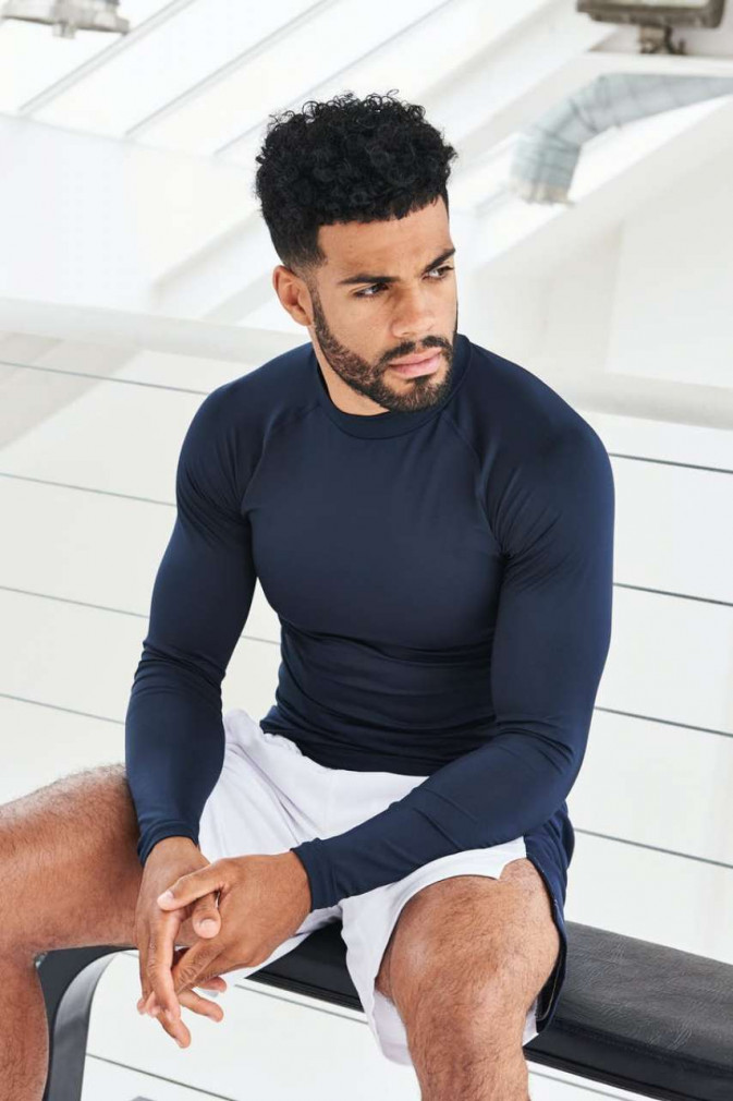 Férfi Just Cool JC018 Men'S Cool Long Sleeve Base Layer -2XL, Royal Blue