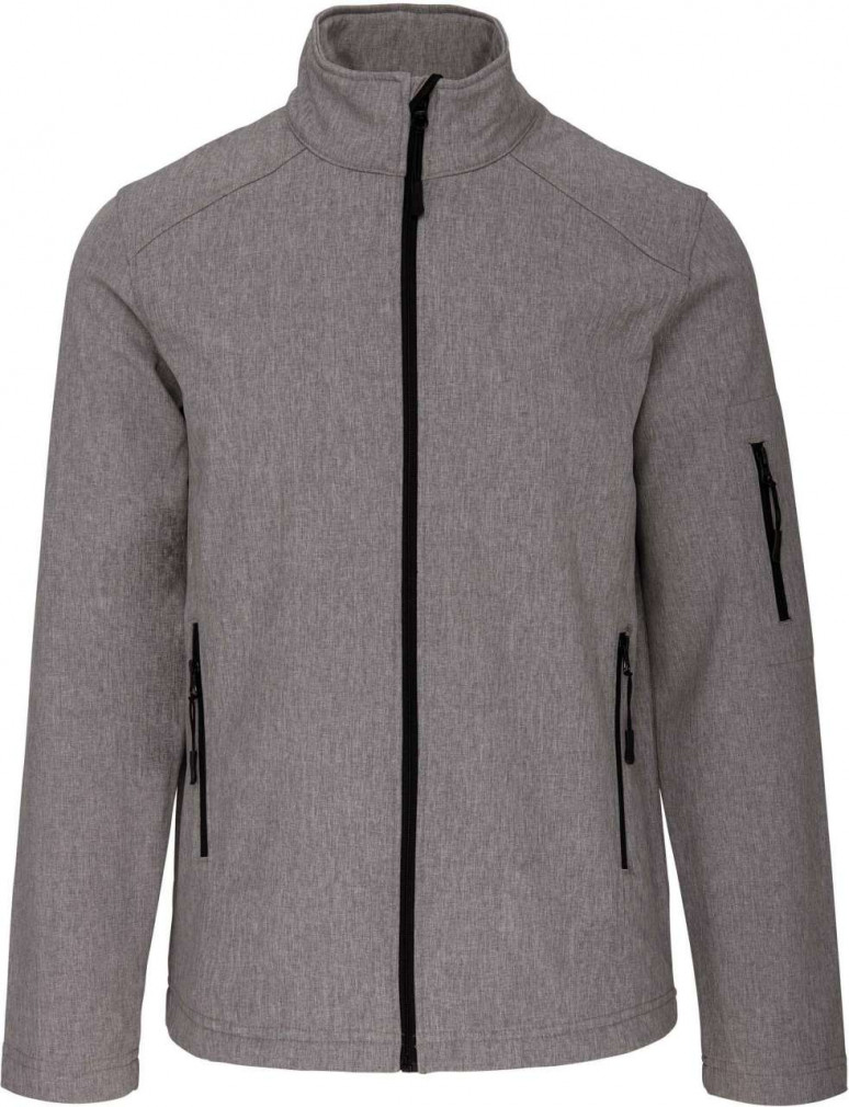 Férfi kabát Kariban KA401 Softshell Jacket -2XL, Marl Grey