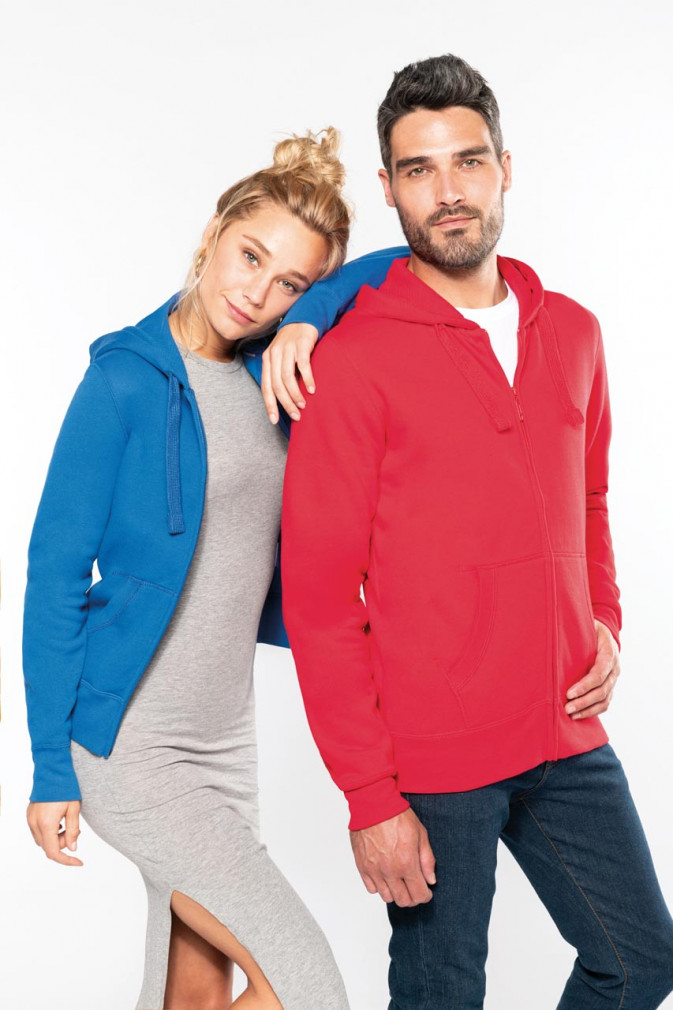 Női kapucnis pulóver Kariban KA464 Ladies' Full Zip Hooded Sweatshirt -M, Dark Grey Női kapucnis pulóver Kariban KA464 Ladies' Full Zip Hooded Sweatshirt -M, Dark Grey