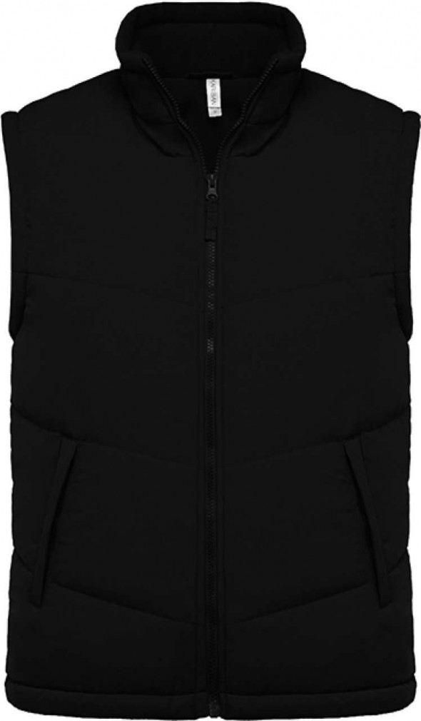 Uniszex mellény Kariban KA6118 Fleece Lined Bodywarmer -XL, Black Uniszex mellény Kariban KA6118 Fleece Lined Bodywarmer -XL, Black