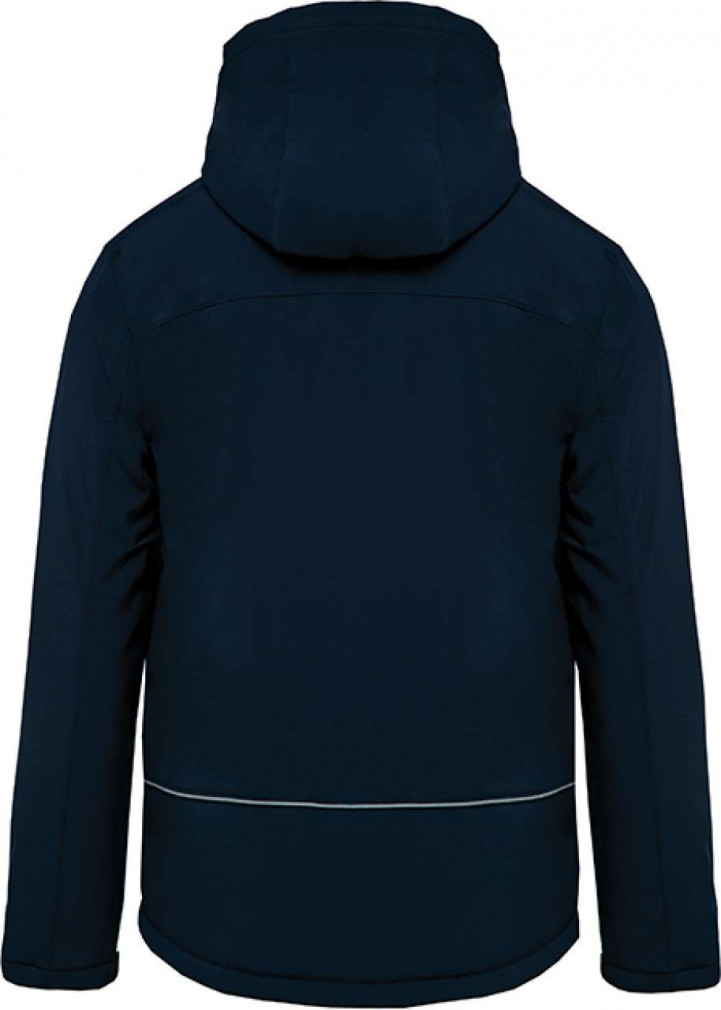 Férfi Softshell Kariban KA650 Men'S Hooded Softshell Lined parka -2XL, Navy