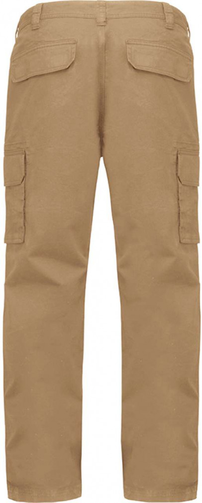 Férfi nadrág Kariban KA744 Men'S Multipocket Trousers -40, Camel