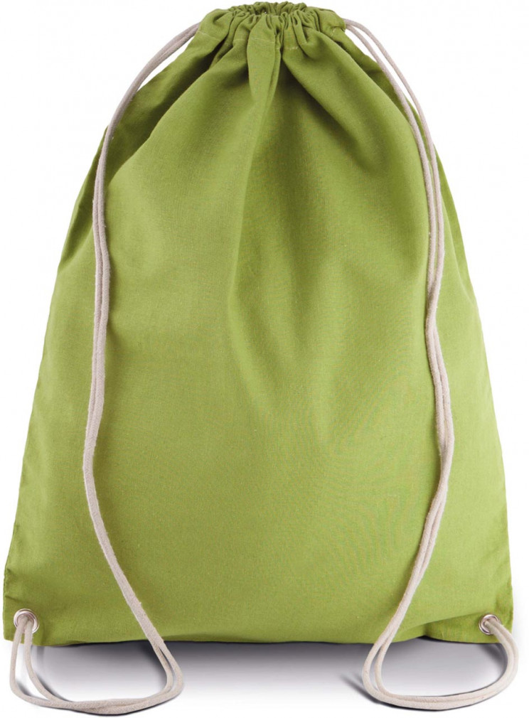 Uniszex hátizsák Kimood KI0125 Cotton Drawstring Backpack -Egy méret, White