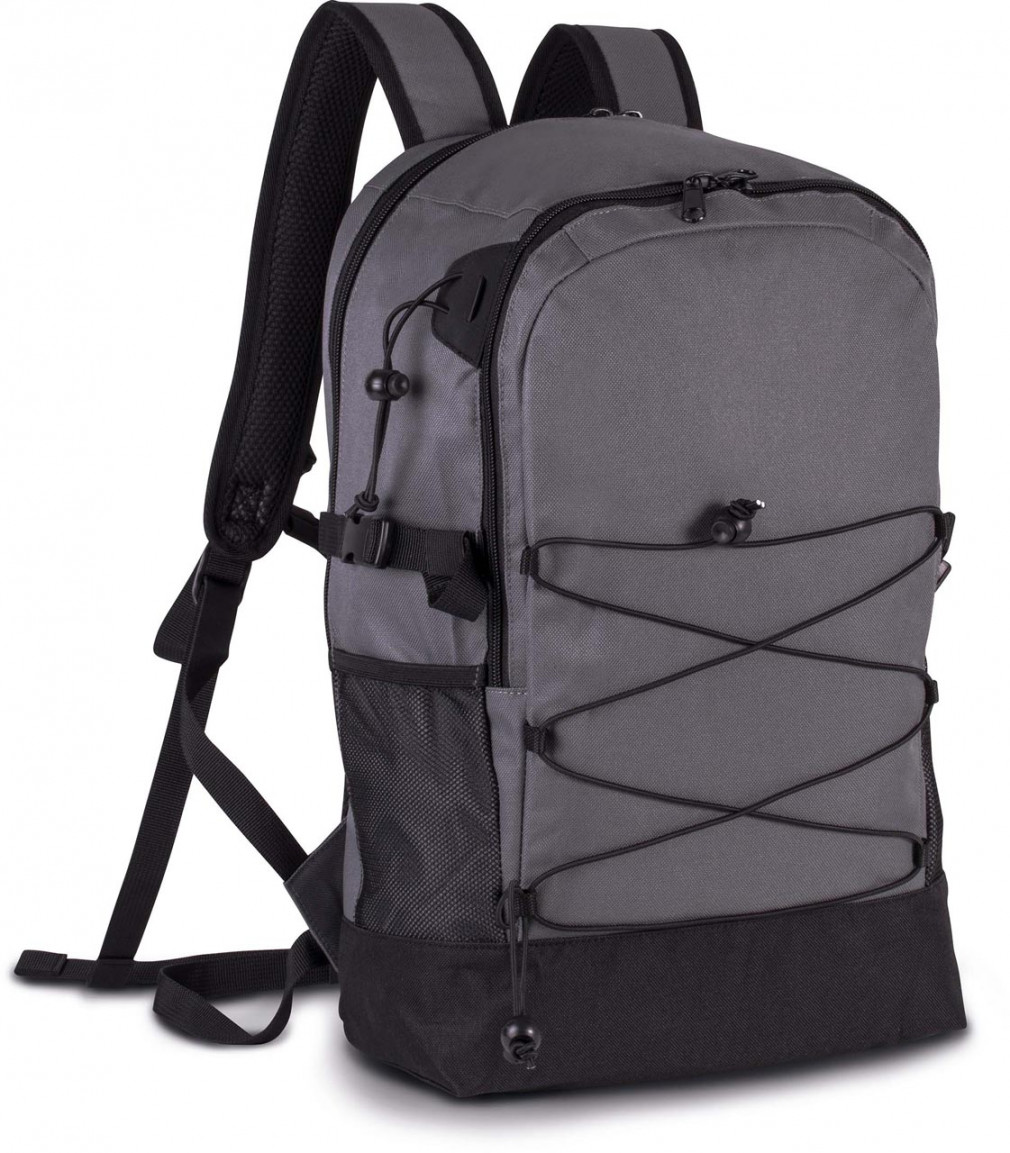 Uniszex hátizsák Kimood KI0152 Multi-purpose Backpack -Egy méret, Full Grey/Black