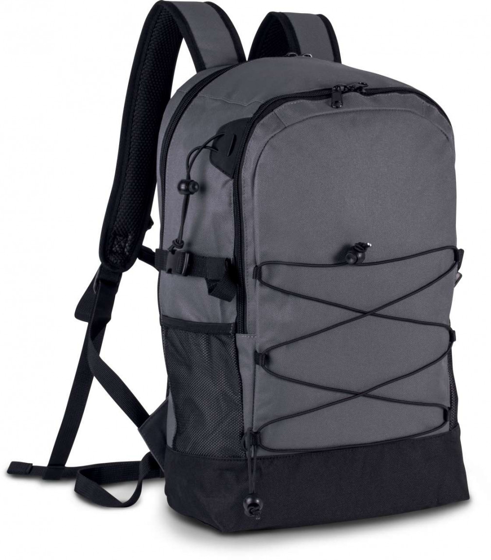Uniszex hátizsák Kimood KI0152 Multi-purpose Backpack -Egy méret, Full Grey/Black