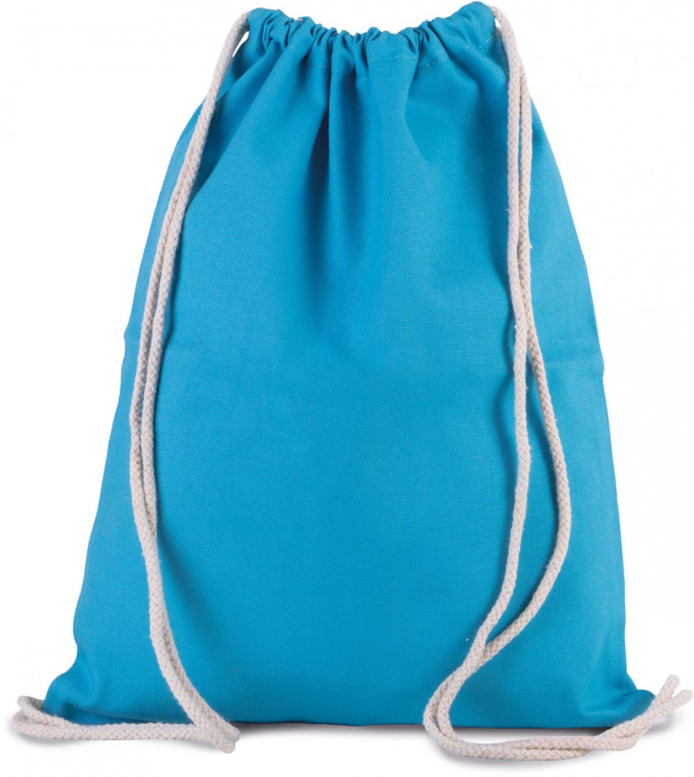 Uniszex táska Kimood KI0154 Drawstring Bag With Thick Straps -Egy méret, Black
