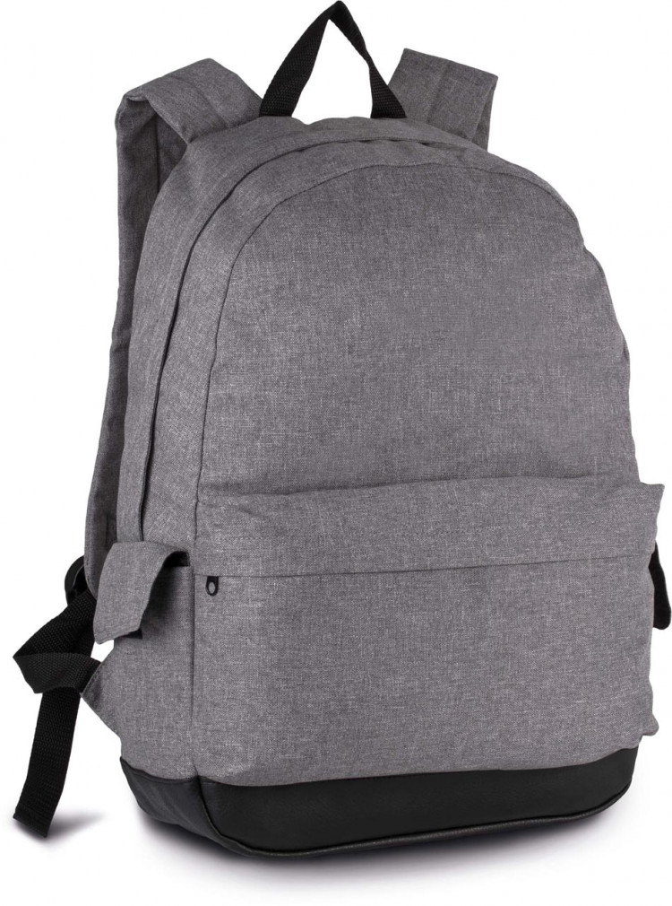 Uniszex hátizsák Kimood KI0158 Backpack -Egy méret, Graphite Blue Heather