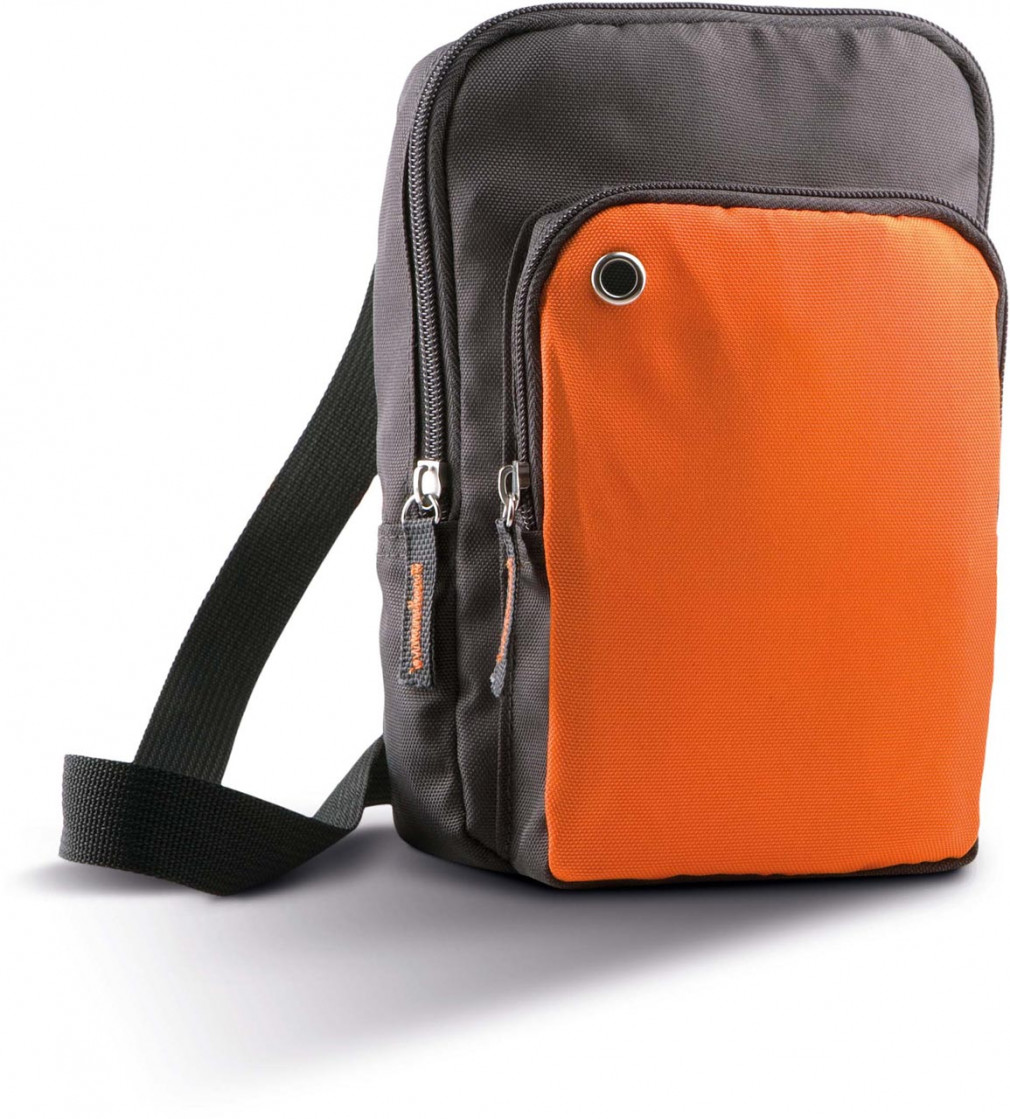 Uniszex táska Kimood KI0301 Shoulder Bag -Egy méret, Red/Light Grey