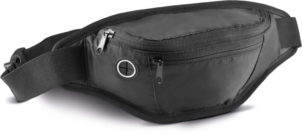 Uniszex táska Kimood KI0332 Waist Bag -Egy méret, Black
