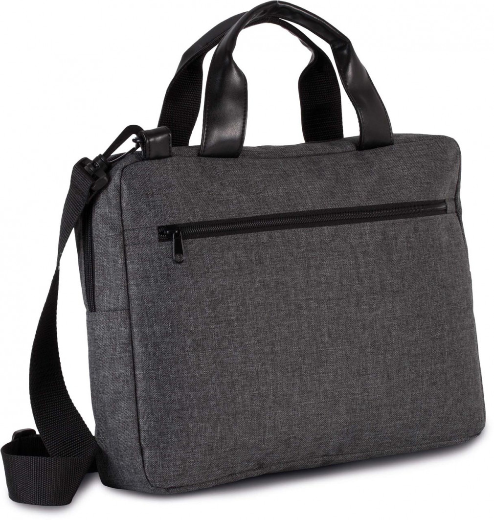 Uniszex táska Kimood KI0426 Laptop/Document Bag -Egy méret, Dark Grey