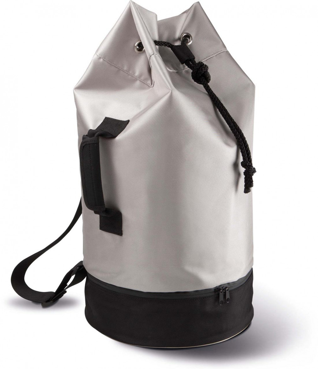 Uniszex táska Kimood KI0609 Sailor Bag -Egy méret, Black/Light Grey